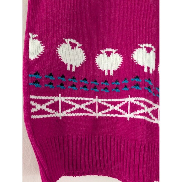 Vintage Pendleton Wool Sweater Vest Sheep Pullover Cute Preppy Retro Cottage S - Picture 5 of 10